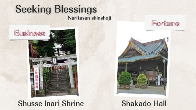 Shusse Inari Shrine and shakado hall.